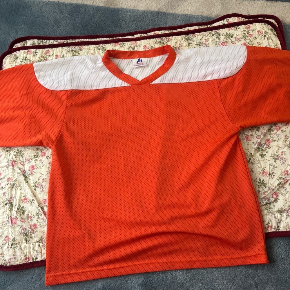 Athletic Works Kids Orange Sports Jersey *vintage condition